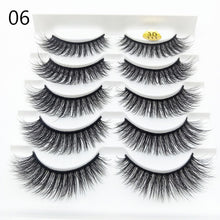 Load image into Gallery viewer, 5 Pairs 6D Eyelashes
