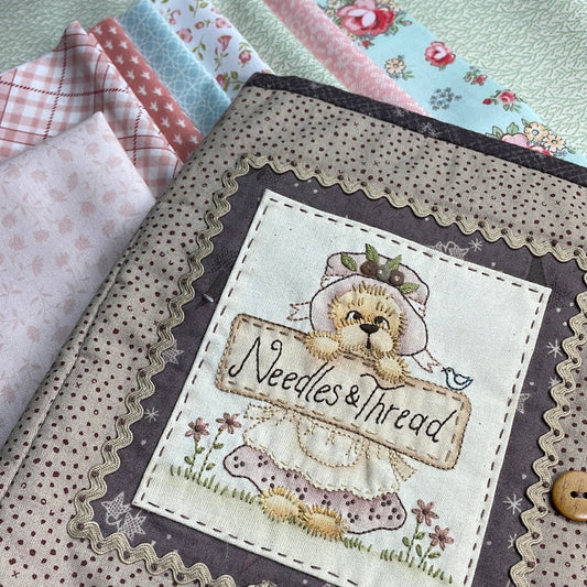 LITTLE TED NEEDLE AND THREAD CASE PATTERN AND FABRIC KIT