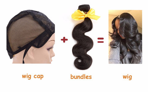 how to use wig cap and bundles to sew in to wig