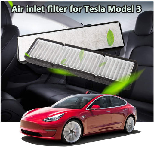 Für tesla modell 3 modell y hepa aktivkohle luftfilter auto klimaanlage  filter element ersatz kit kabinen luftfilter - AliExpress