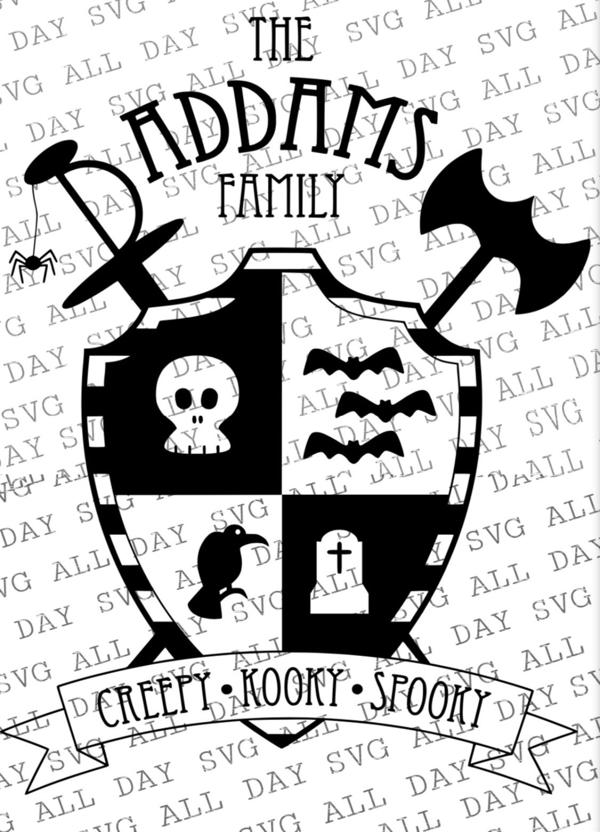 Download Addams Family Crest Svg Jpg Dandy Designs
