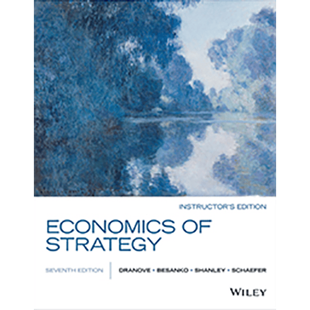 Test Bank Economics Of Strategy 7th Edition By David Dranove ?A+ for Success