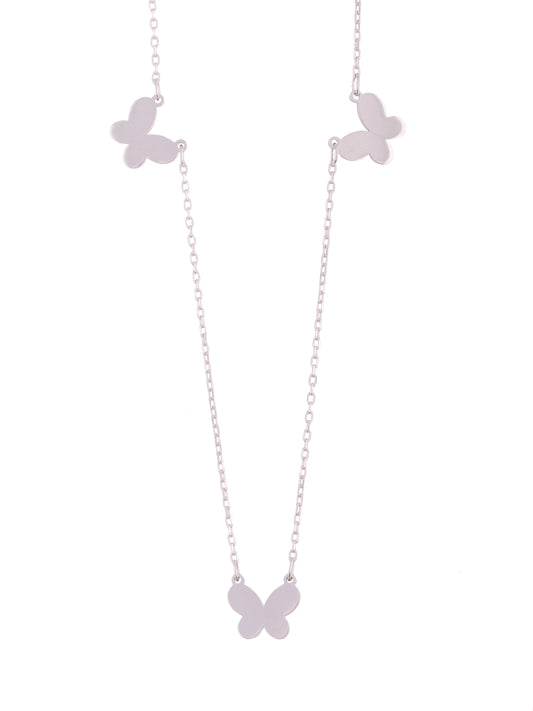 Triple Butterfly Necklace