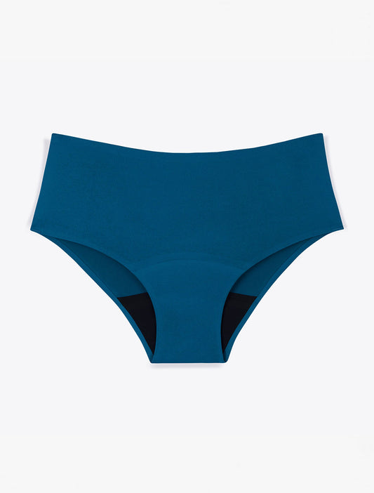 menstruele tiener shorty blauwe tropico