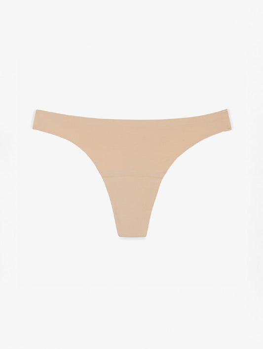 beige menstrual thong