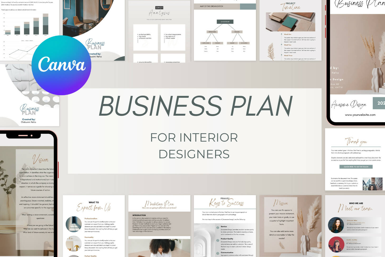 business plan for interior