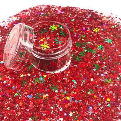 Rainbow Dust Edible Glitter Red