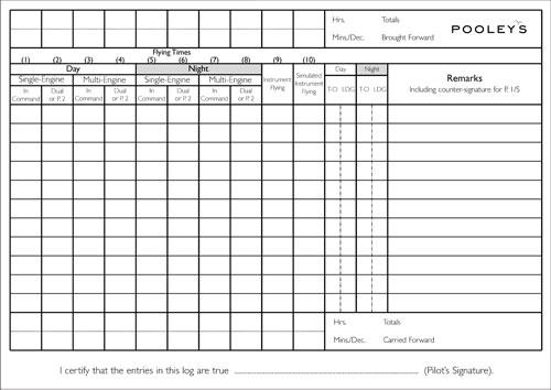 atc pilot logbook