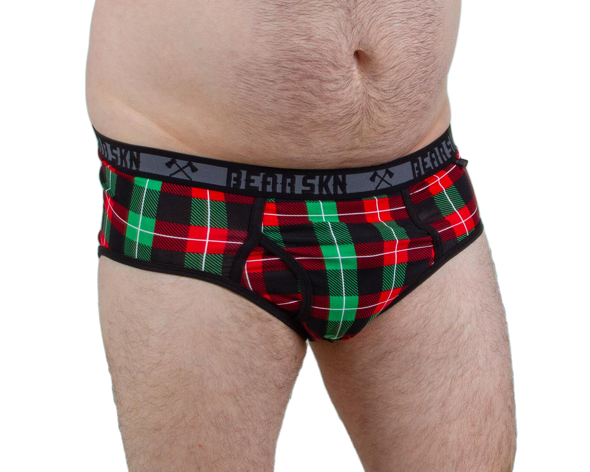 Bamboo Boxer Brief - Rustic Red & Blue Backwoods