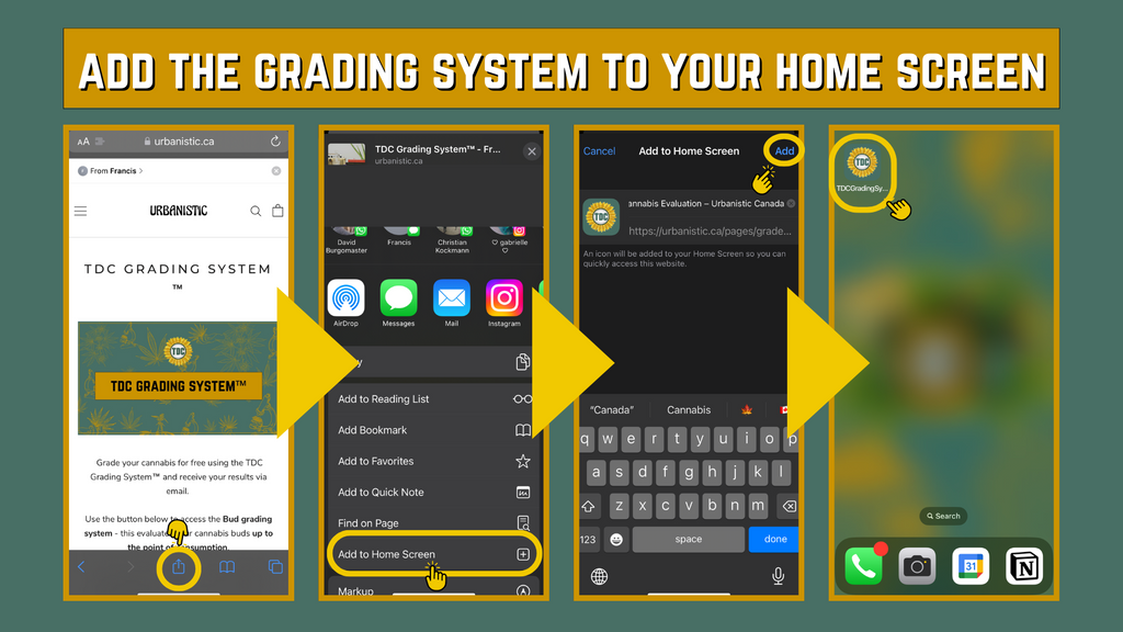 Saving the Grading System to your phone