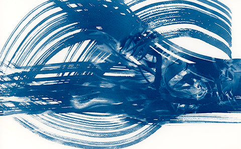 From the sea #1 cyanotype, by Karen Johanson