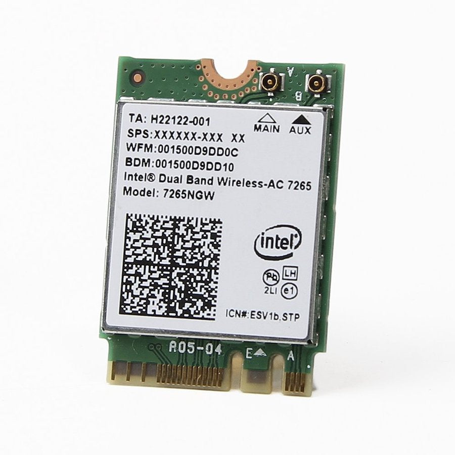 Intel M.2 (2230) Dual Band Wireless-AC 7265 802.11ac Dual Band 2x2 Wi