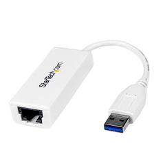 StarTech USB 3.0 to Gigabit Ethernet NIC Network Adapter (White)