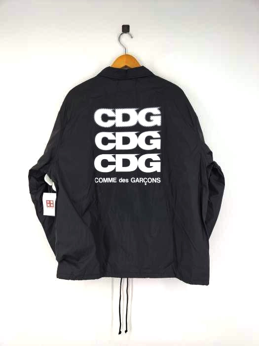 CDG シーディージー コート（その他） S グレーx黒