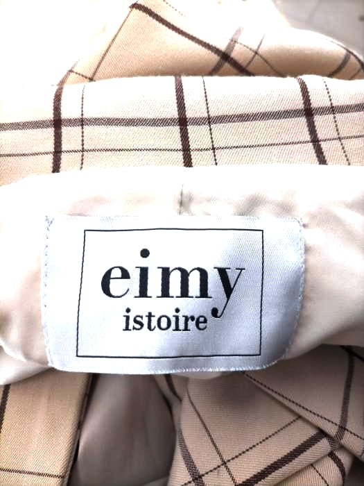 超人気 専門店 eimy istoire イレギュラーヘムウィンドペンチェック