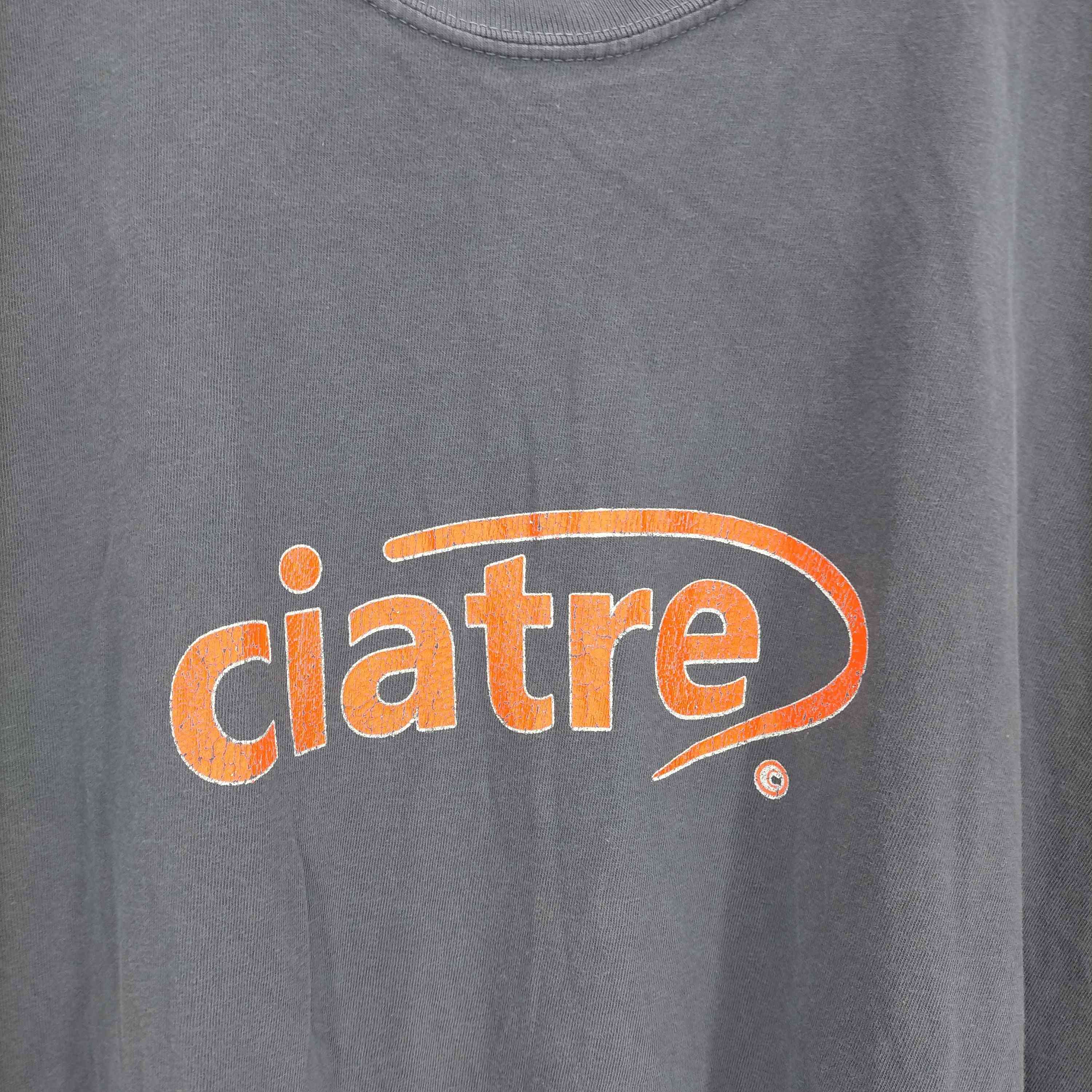 ciatre(シアター) ロゴ クラックプリント クルーネックTシャツ メンズ