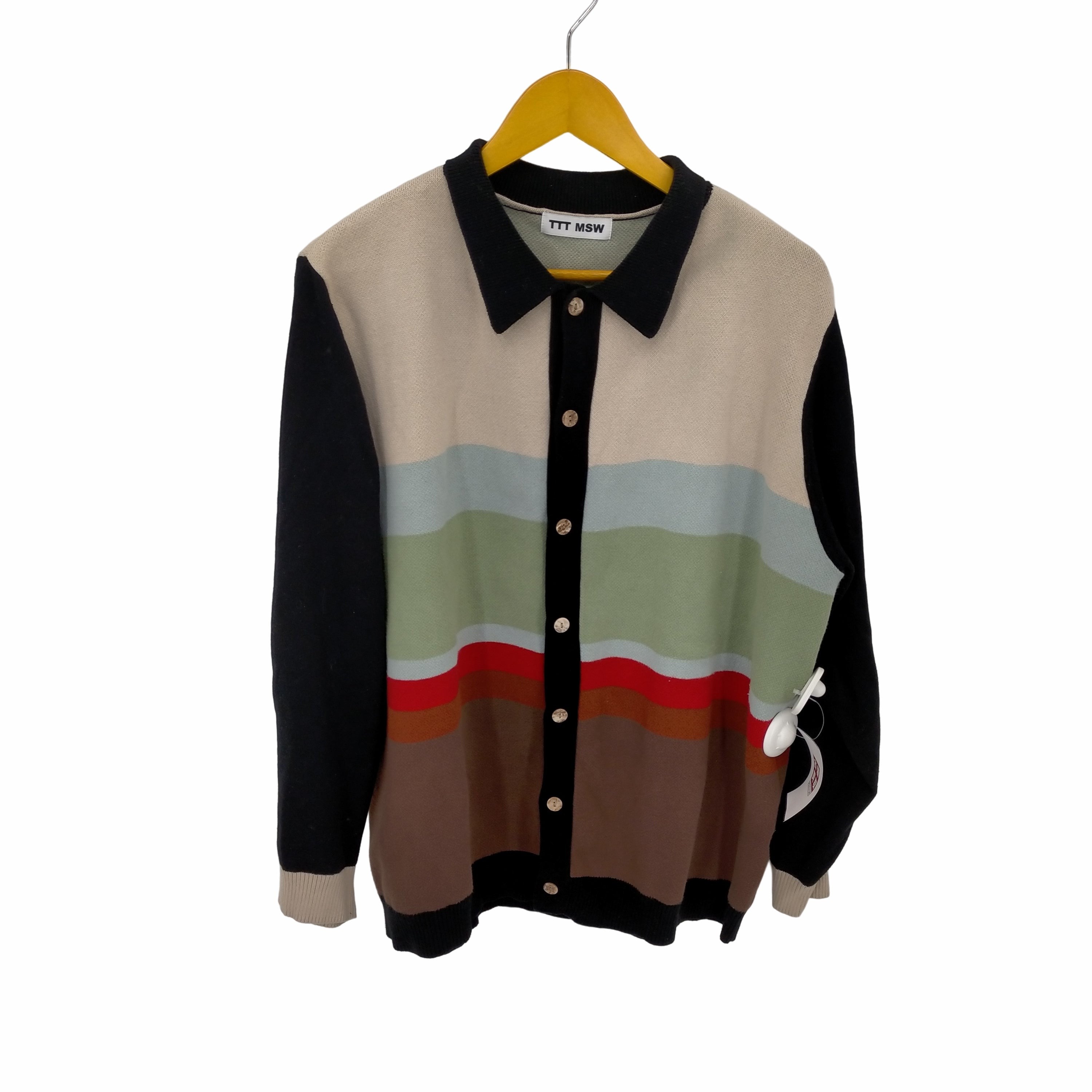 お手頃価格 TTT_MSW TTT_MSW 22AW Border Cardigan Knit Knit cardigan