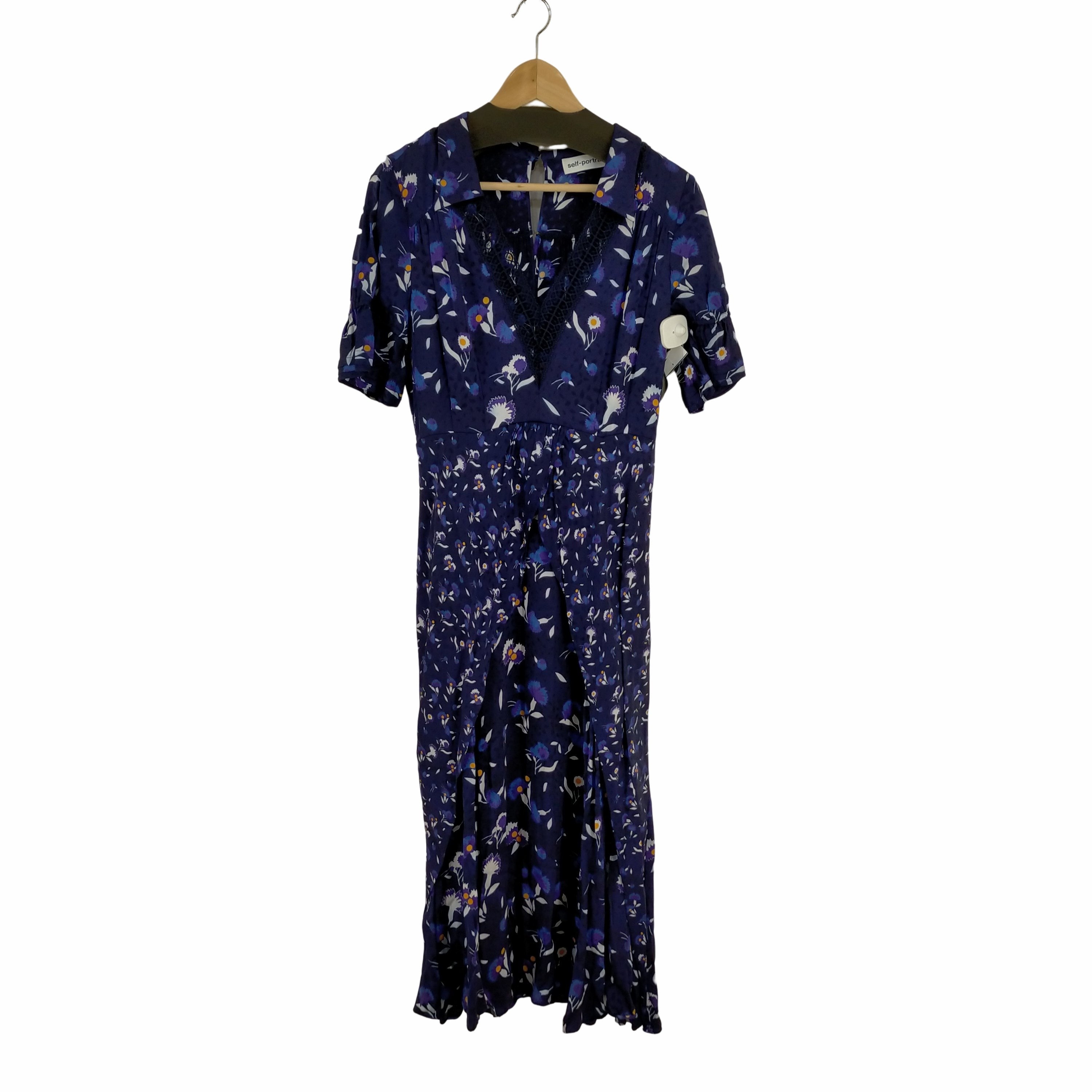 購入公式サイト self-portrait(セルフポートレイト) BOTANICAL PRINTED TWIST DRESS ワンピース レディース  UK10【ブランド古着バズストア】 レディースファッション