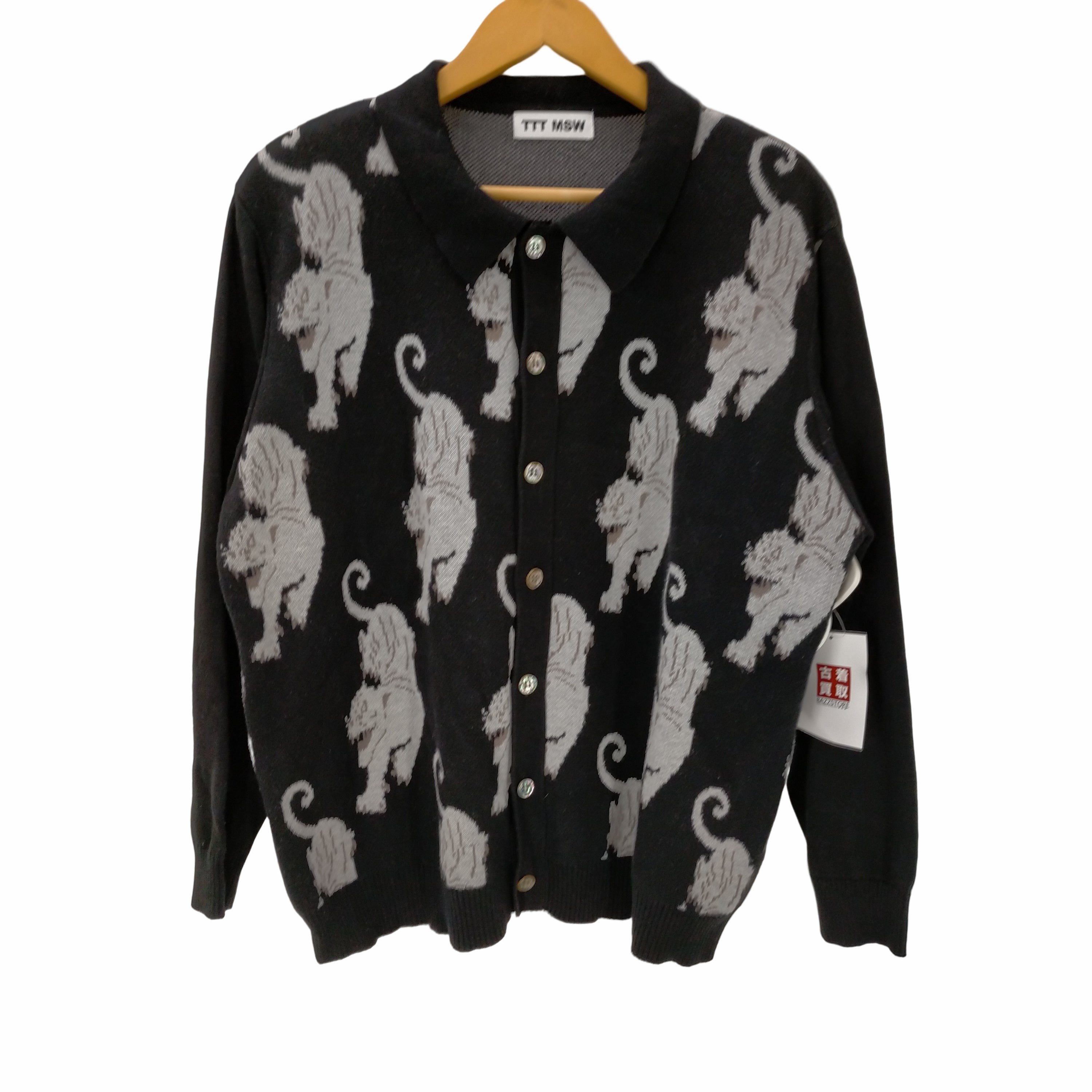 ティーモダンストリートウエア TTT_MSW 21AW Panther Knit Cardigan