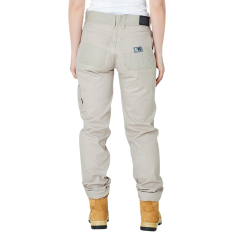 Elwood Ladies Basic Trouser - Light Stone