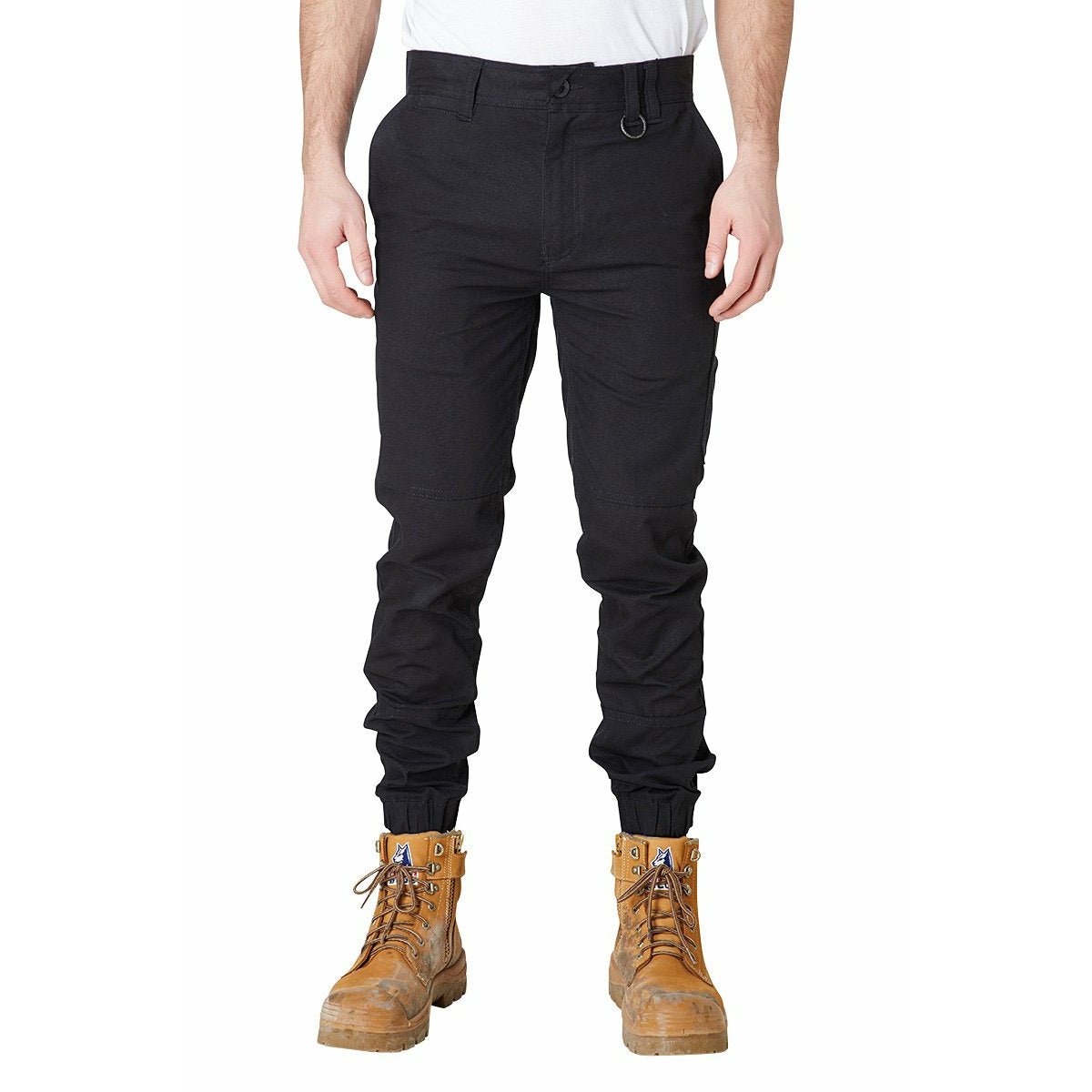 ASOS DESIGN skinny cuffed cargo trousers in black | ASOS