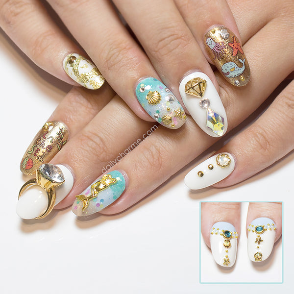 Starfish, seashells and coral reefs make the perfect combo for under the sea  nail art, perfect for the summer. … | Sea nails, Beach nail art, Beach  themed nails