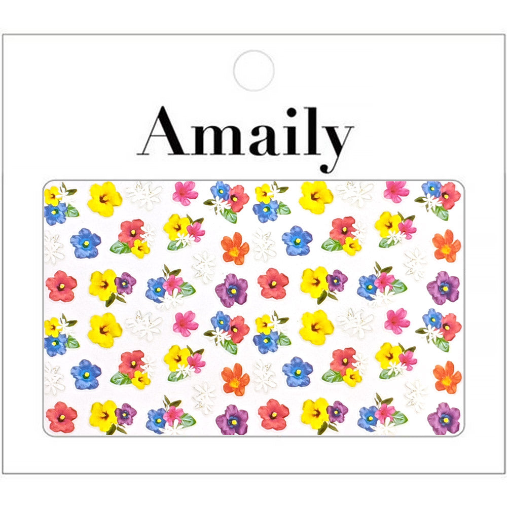  Amaily Japanese Nail Art Sticker / Summer Flowers 