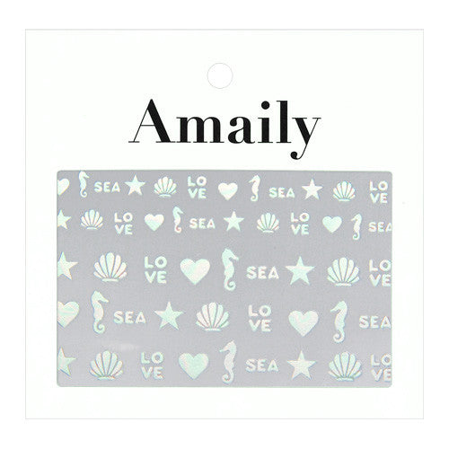  Amaily Japanese Nail Art Sticker / Sea Aurora 