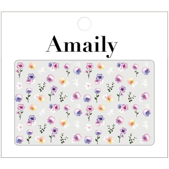  Amaily Japanese Nail Art Sticker / Pink Flowers 