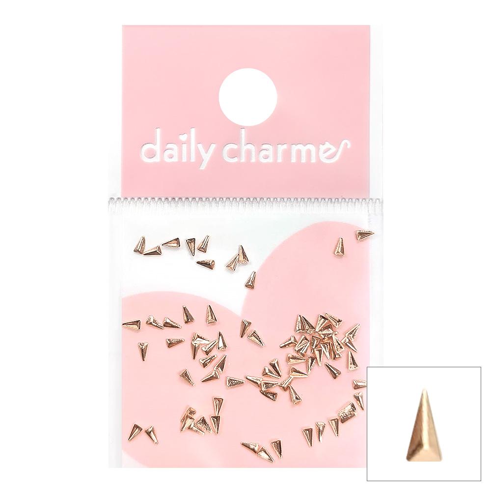  Mini Skinny Triangle Stud / Rose Gold 