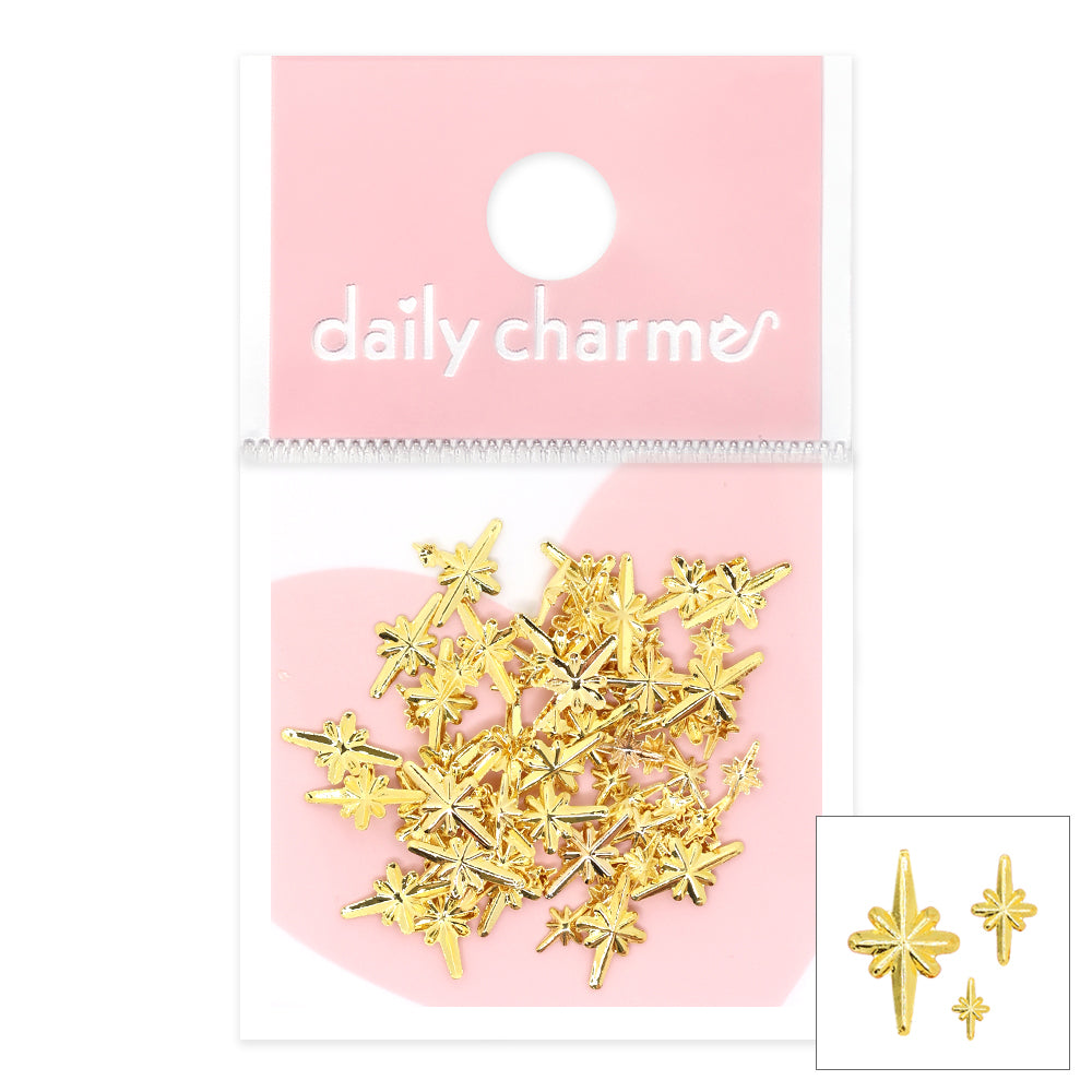  Star Sparkles Studs Mix / Gold 