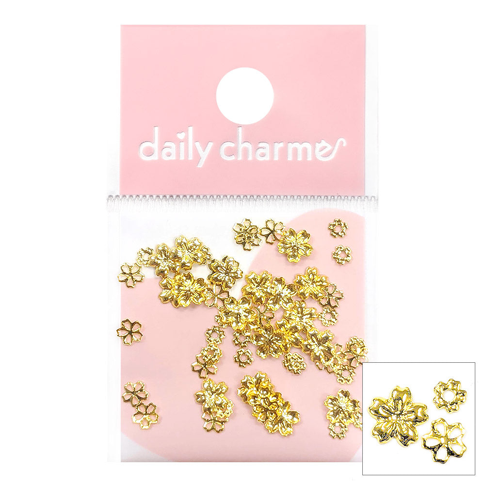  Cherry Blossom Studs Mix / Gold 