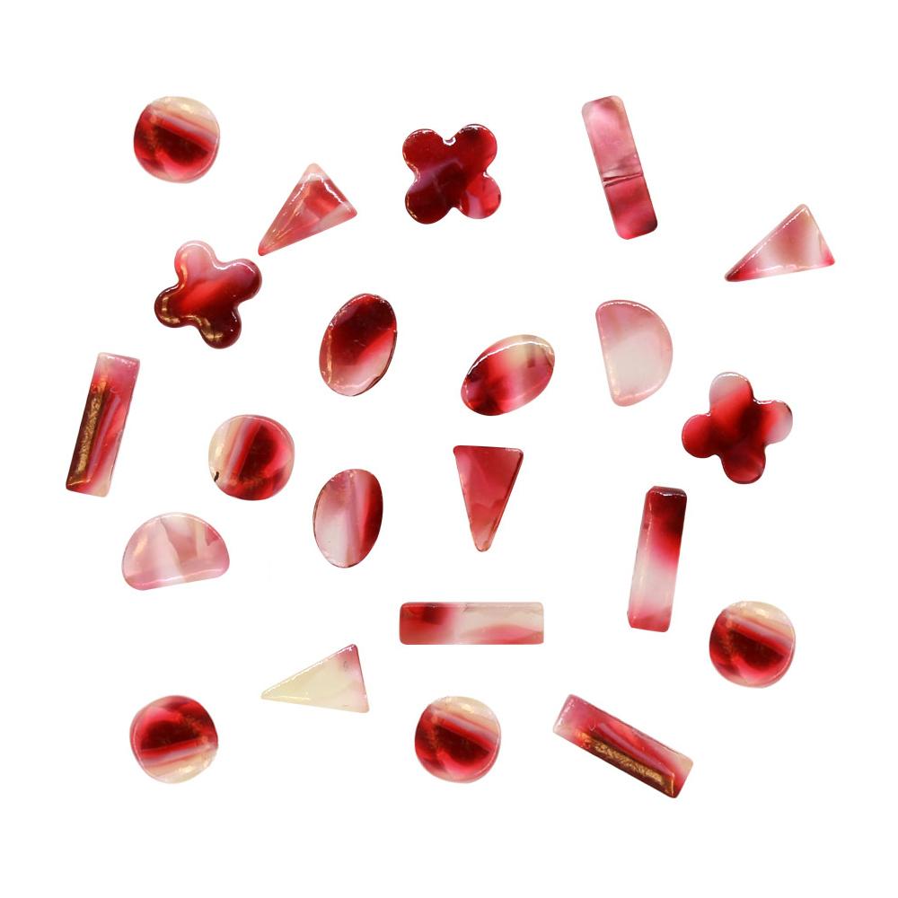  Resin Gemstone Mix / Ruby 