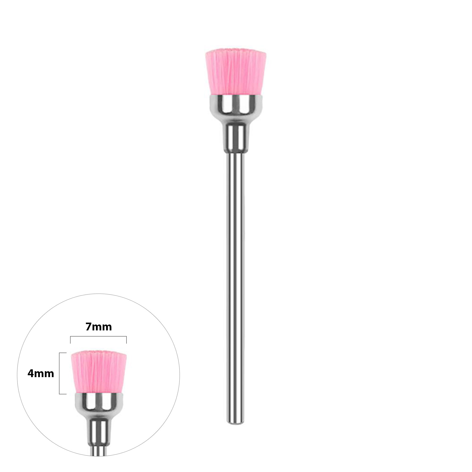 Noverlife Mini Nail Drill Bits Cleaner Brush Case Nail Drill Bits Cleaning  Brush with Clear Cover with Steel Wire Brush & Nylon Brush Portable Nail  Art Drill Head Brush for Nail Drill