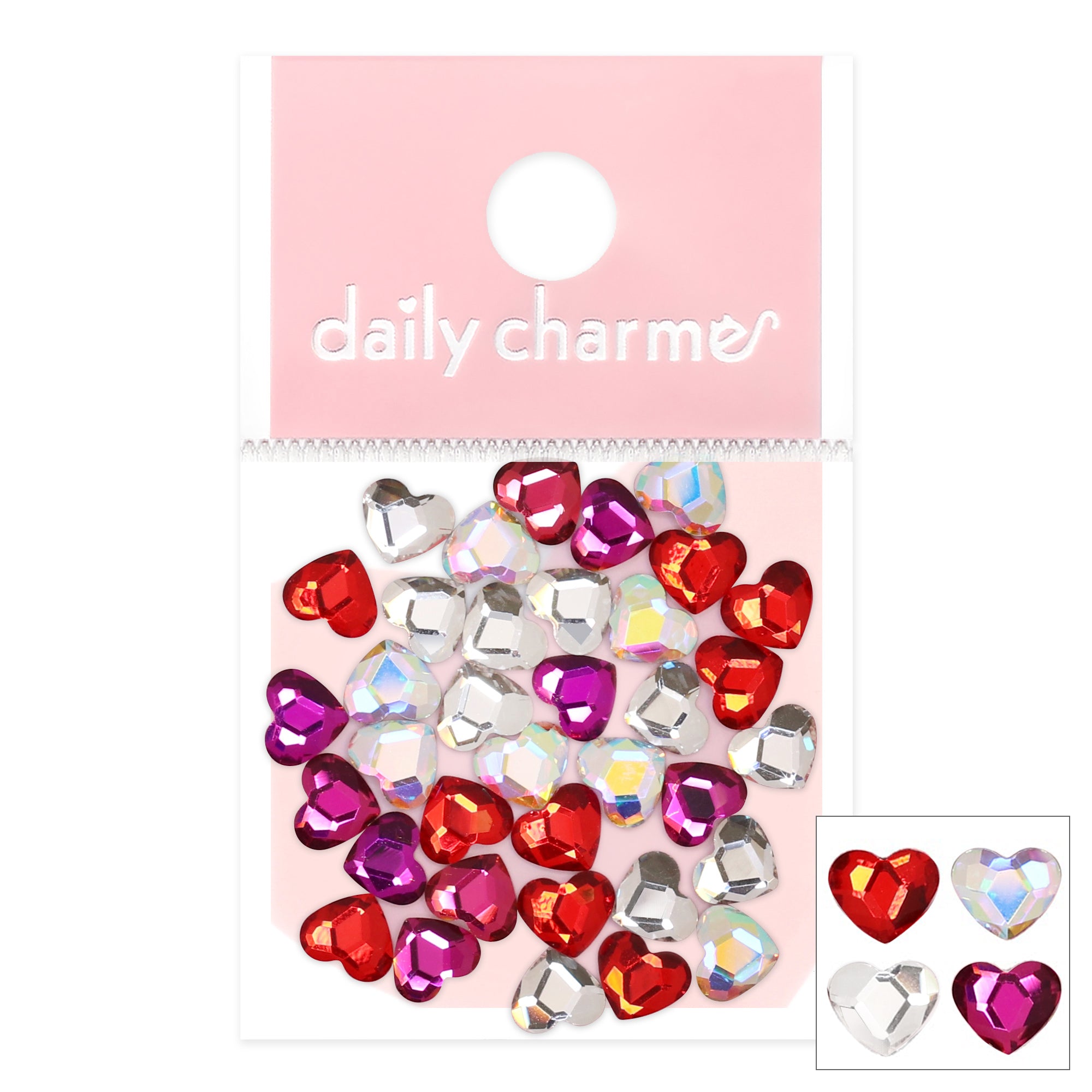  Charme Crystal Lovely Hearts Mix / 5MM 