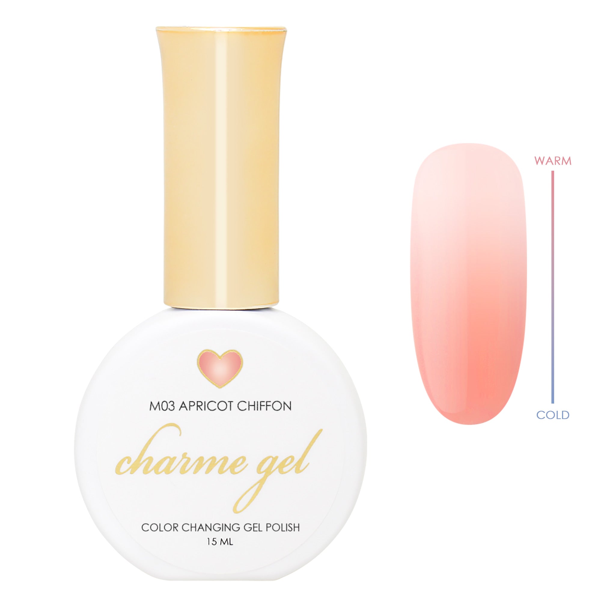  Charme Gel / Color Changing M03 Apricot Chiffon 