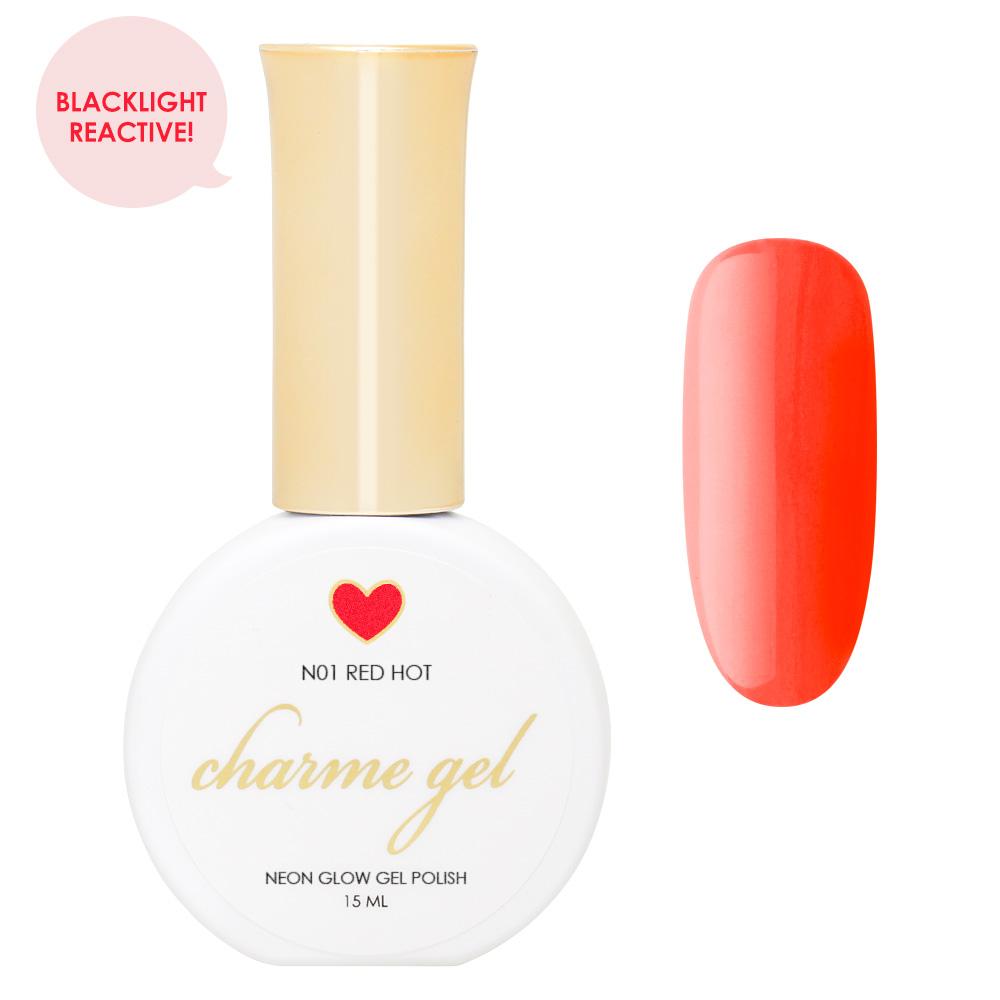  Charme Gel / Neon Glow N01 Red Hot 