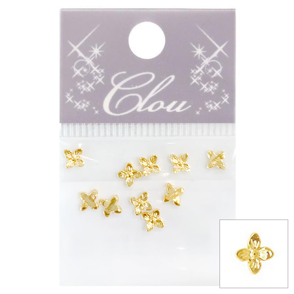  Clou Studs / Flower HAU / Gold 