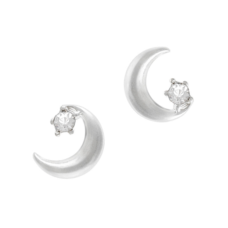  Starry Crescent Moon / Silver 