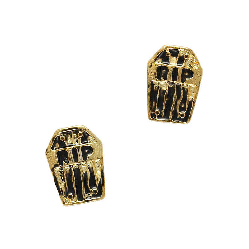 Tombstone Gold Nail Charm Daily Charme