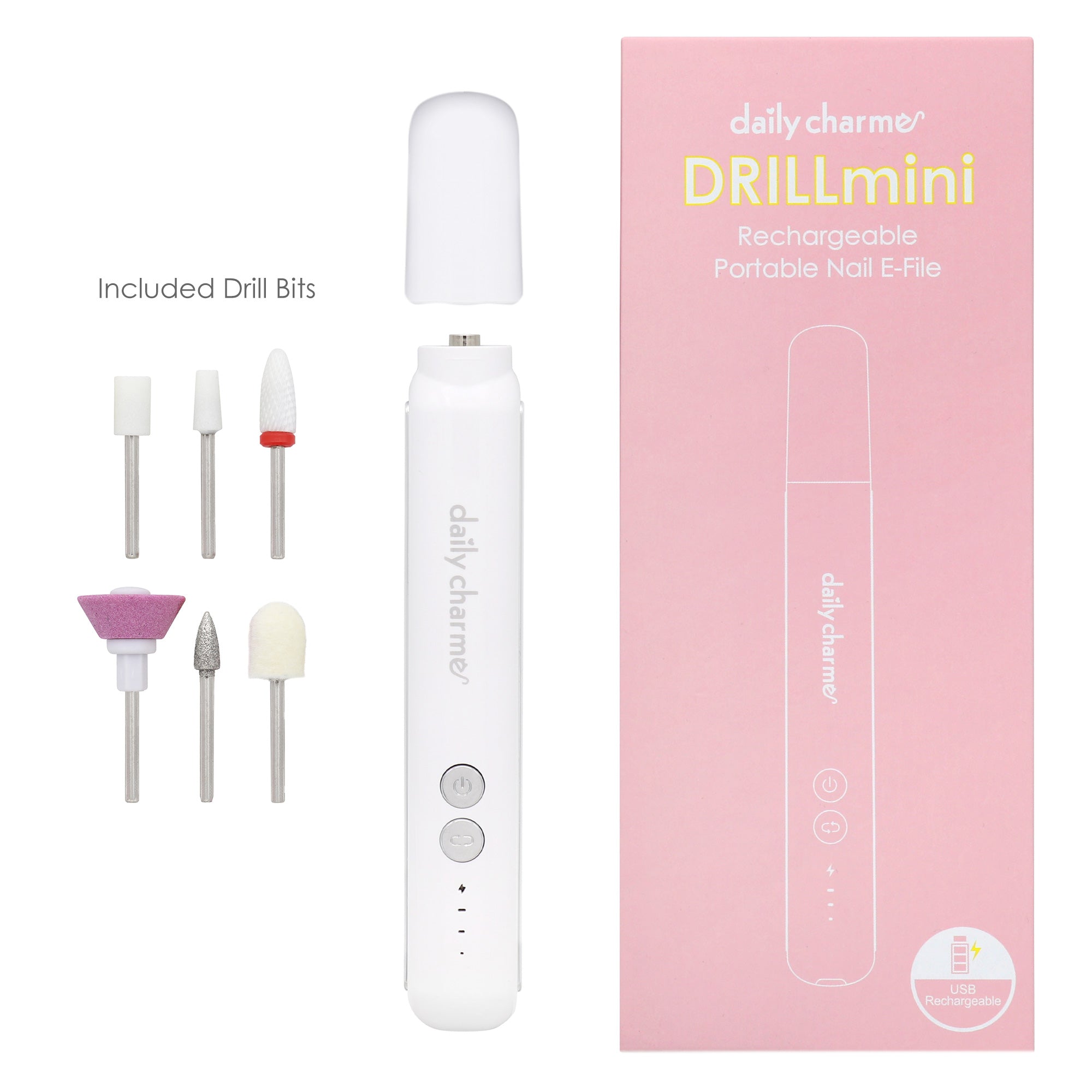  Daily Charme DRILLmini Portable Nail E-File 