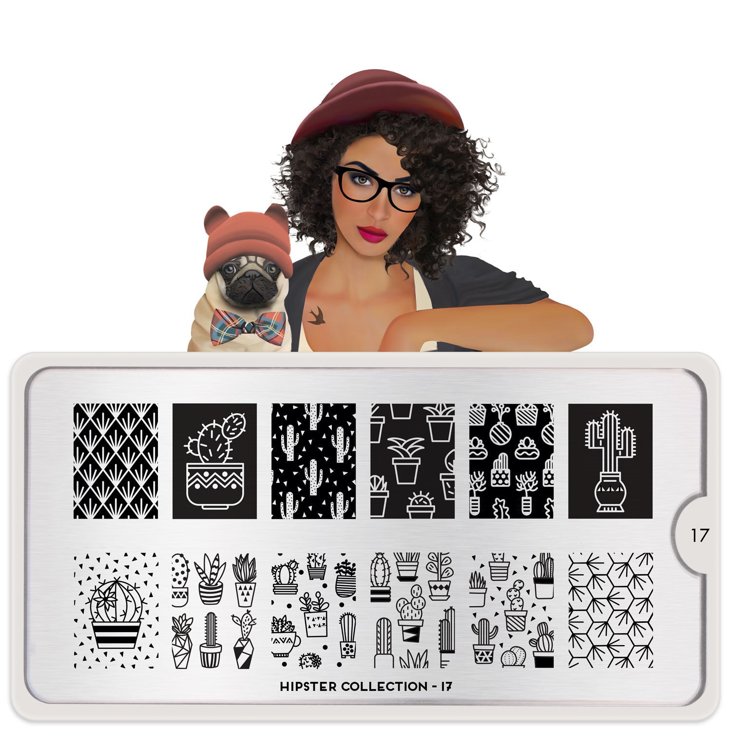 Daily Charme Moyou London Nail Art Stamping Plate Hipster 17