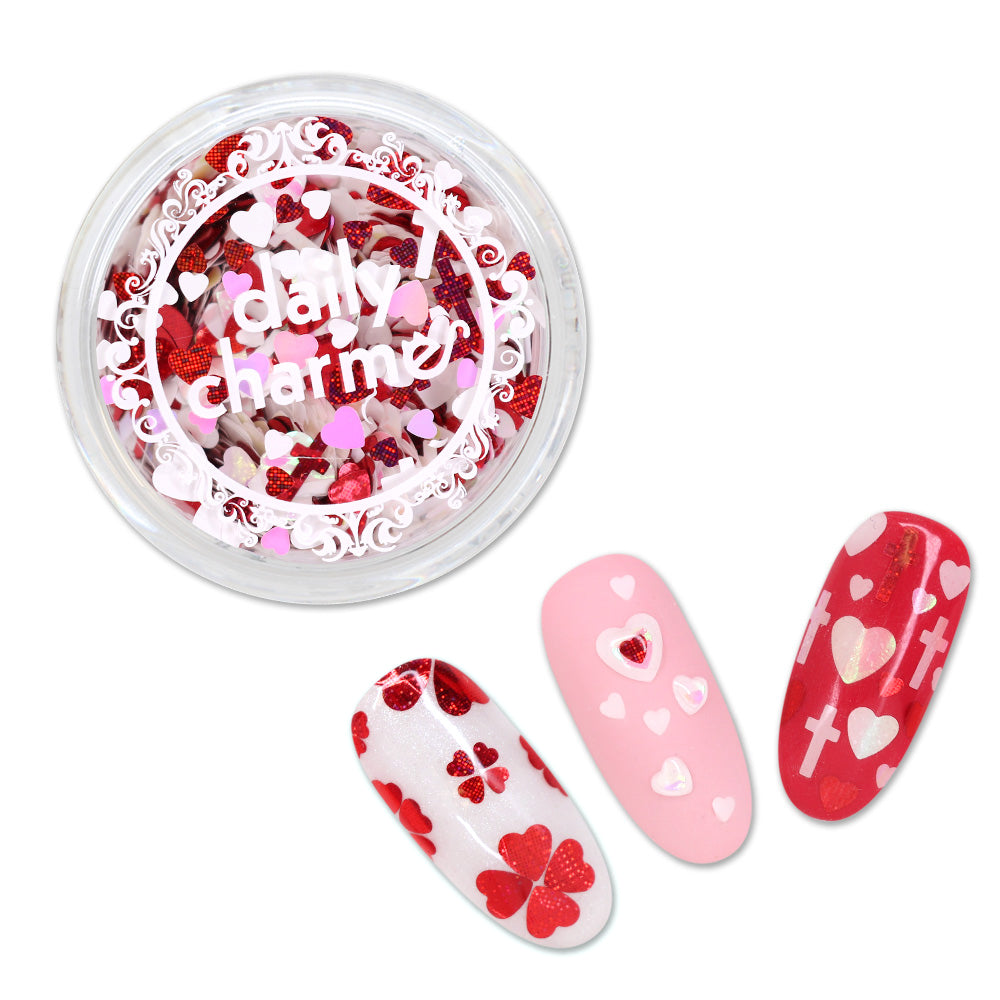  Lovely Heart Glitter Mix / My Valentine 