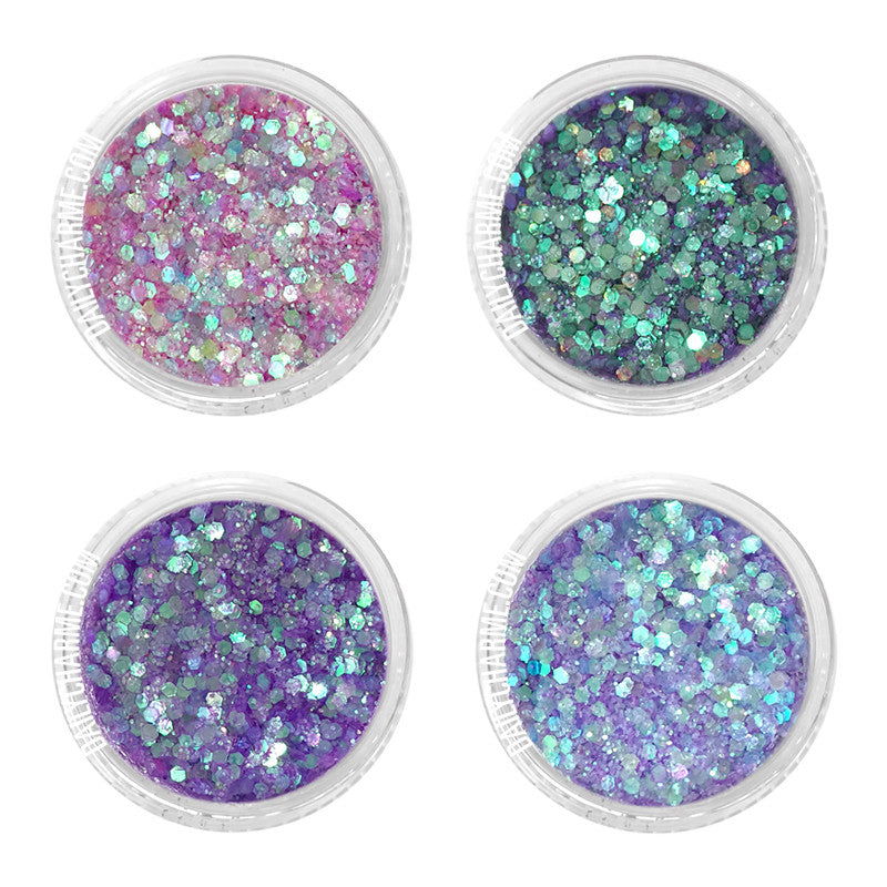  Mermaid Iridescent Glitter Mix Set / Fine 