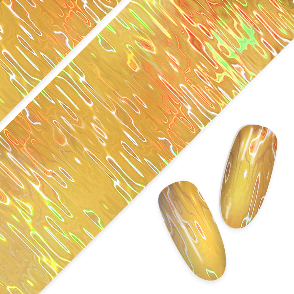  Nail Art Foil Paper / Holo Sun Waves 