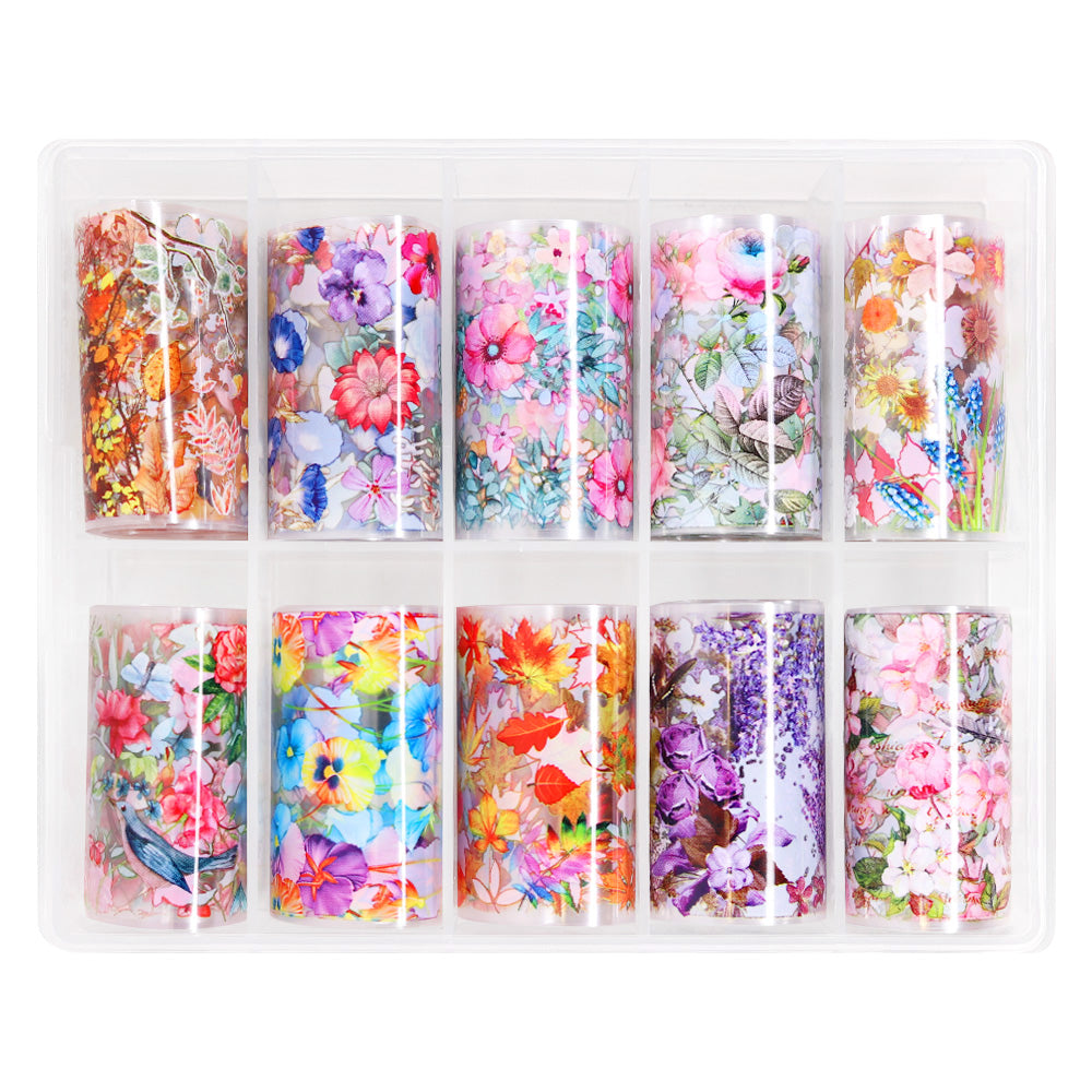  Nail Art Foil Box / Botanical Paradise 