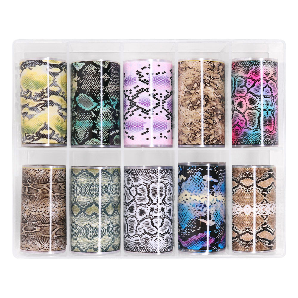  Nail Art Foil Box / Exotic Pythons 