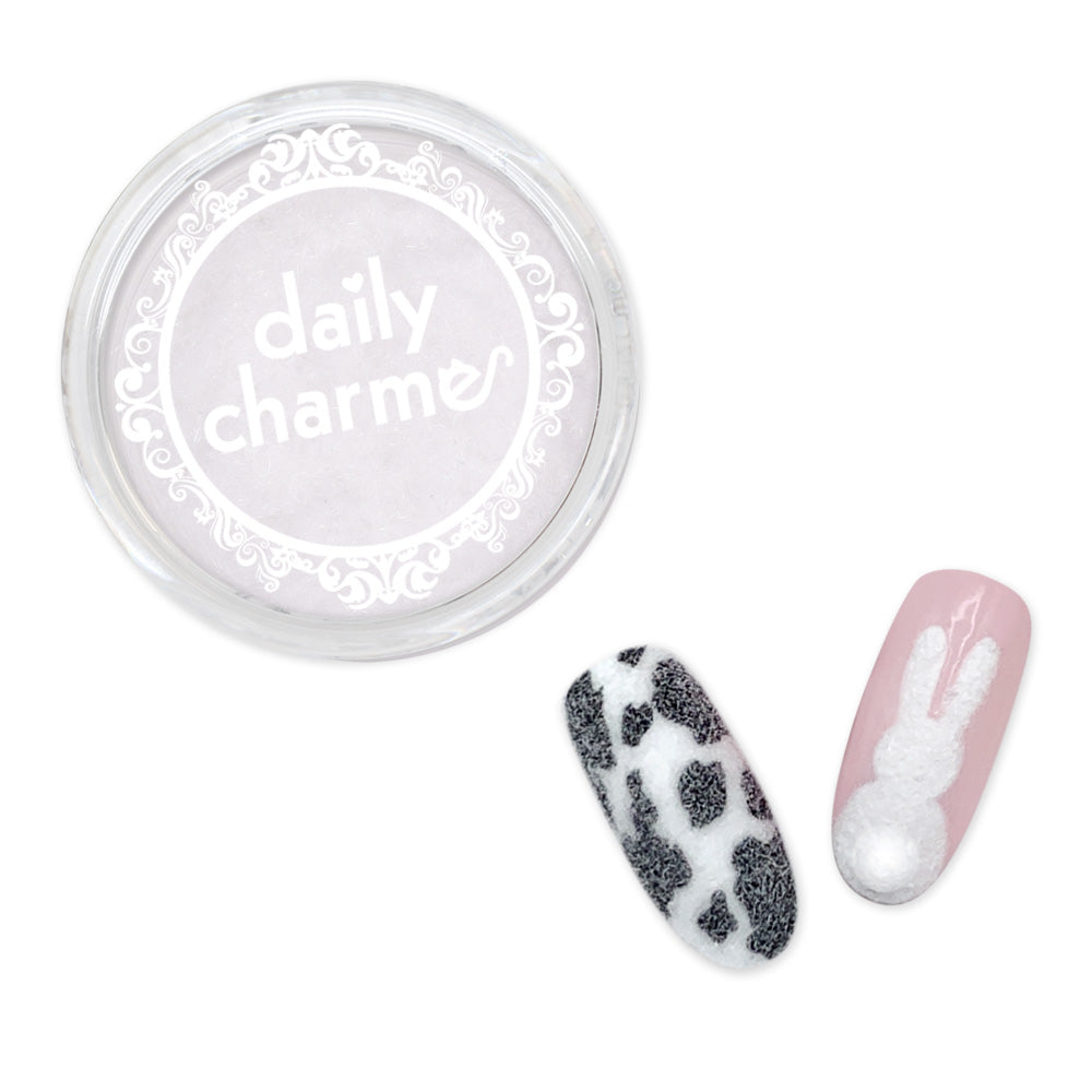  Nail Art Velvet Flocking Powder / White 