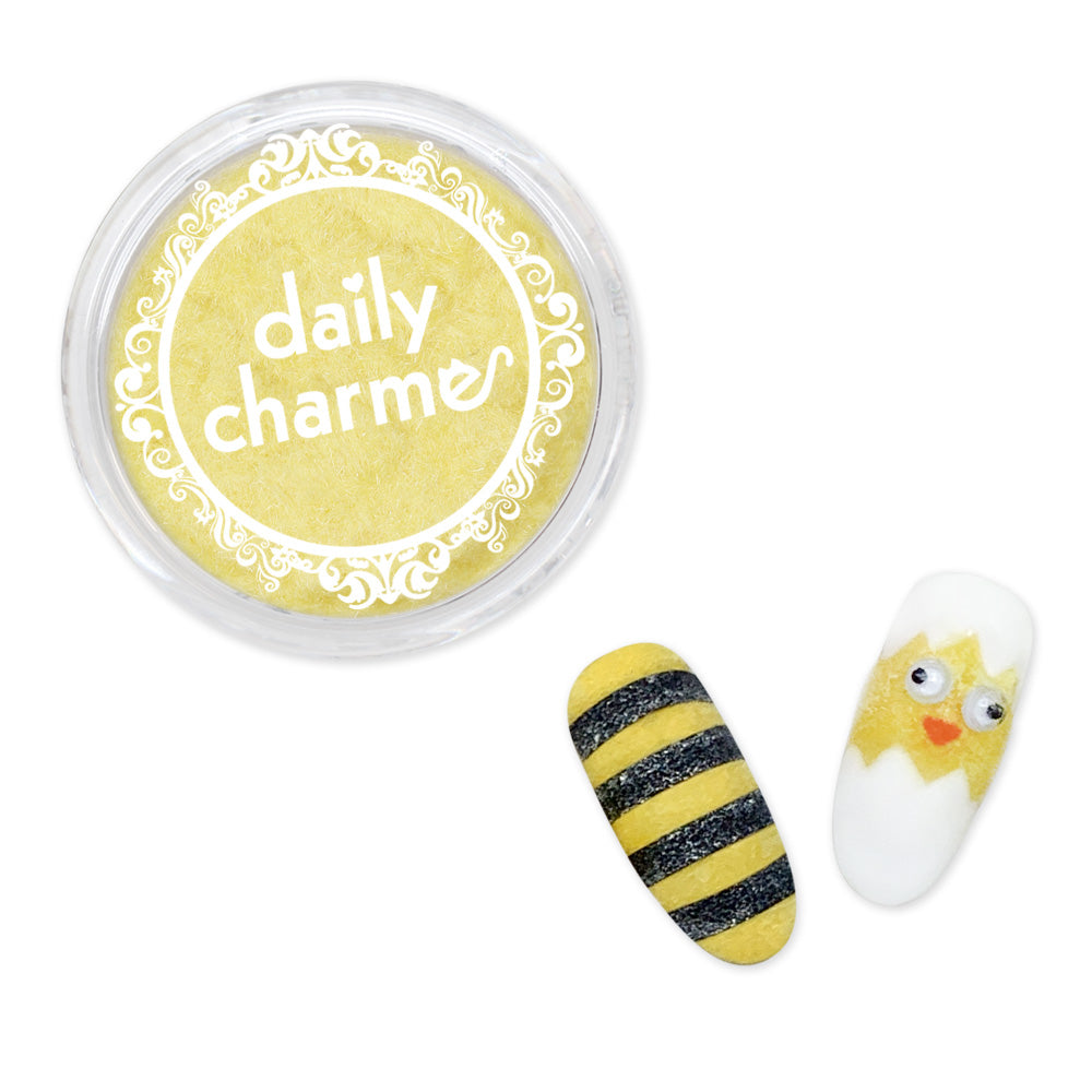  Nail Art Velvet Flocking Powder / Yellow 