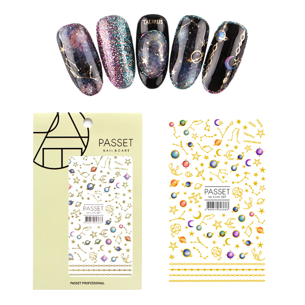  Passet Nail Art Sticker / Constellations 